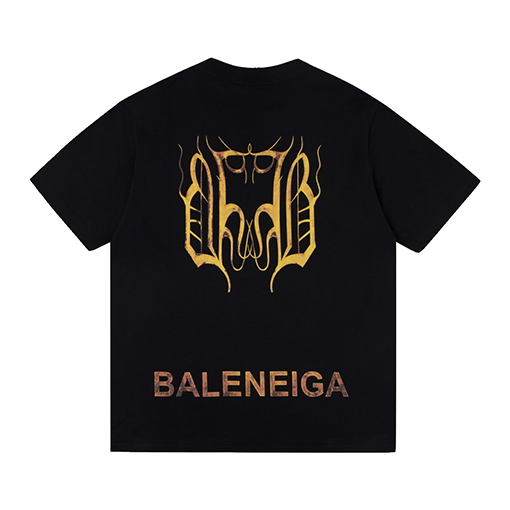 バレンシアガ プリントロゴ半袖Tシャツ