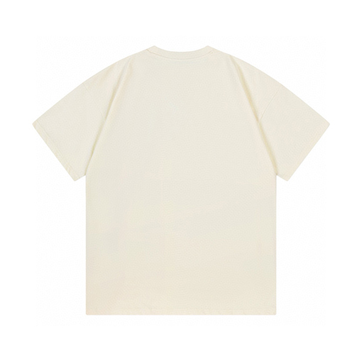 グッチ X バレンシアガ 純綿立体凸ゴムニット技術ロゴ半袖Tシャツ