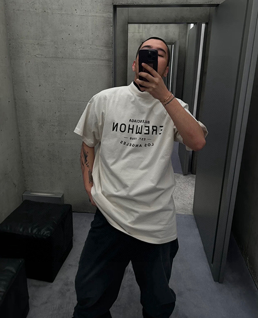 バレンシアガ 新しいロサンゼルス1968半袖Tシャツ