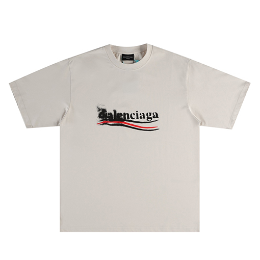 バレンシアガ ぼかしコーラプリント半袖Tシャツ