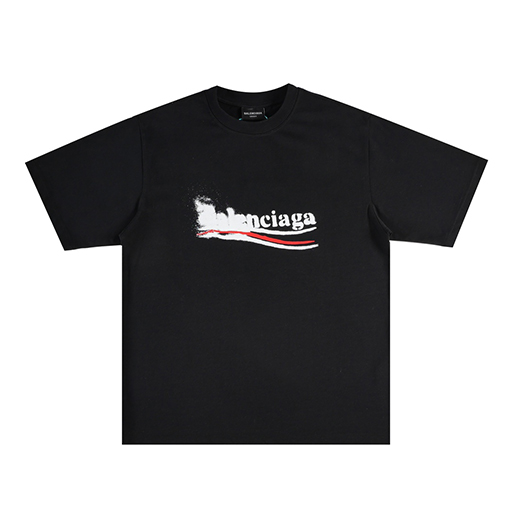 バレンシアガ ぼかしコーラプリント半袖Tシャツ