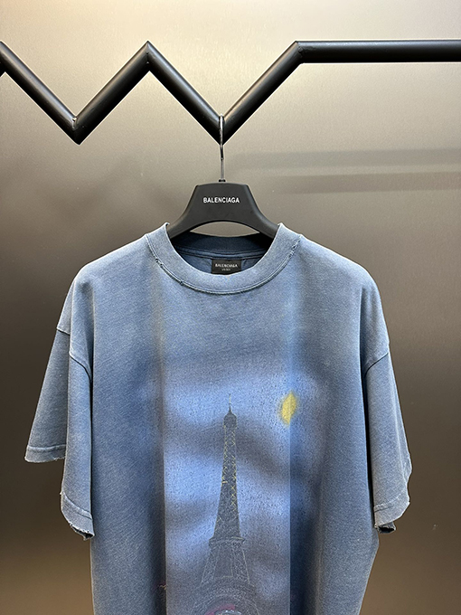 バレンシアガ ファッション半袖Tシャツ