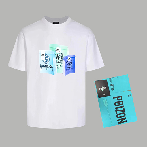 バレンシアガ   ショーモデルの春夏半袖Tシャツ