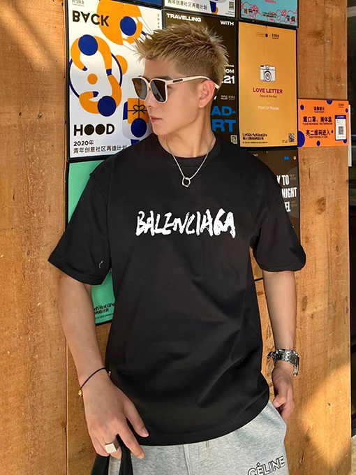 バレンシアガ 春夏の新しい半袖Tシャツ