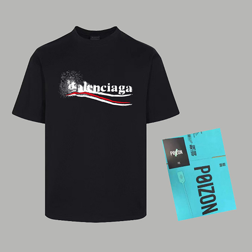 バレンシアガ   ショーモデルの新しい半袖Tシャツ