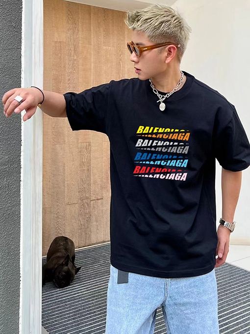 バレンシアガ 春夏の新しい半袖Tシャツ