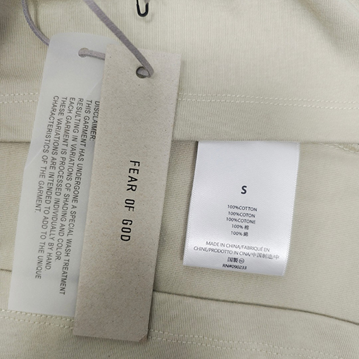 フィアオブゴッド  コットンゆったり半袖Tシャツ