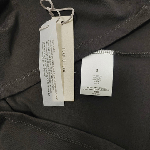 フィアオブゴッド  コットンゆったり半袖Tシャツ