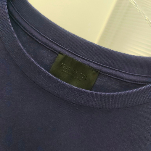 フィアオブゴッド  コットンプラッシュ7文字プリント半袖Tシャツ