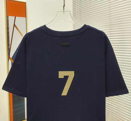 フィアオブゴッド  コットンプラッシュ7文字プリント半袖Tシャツ