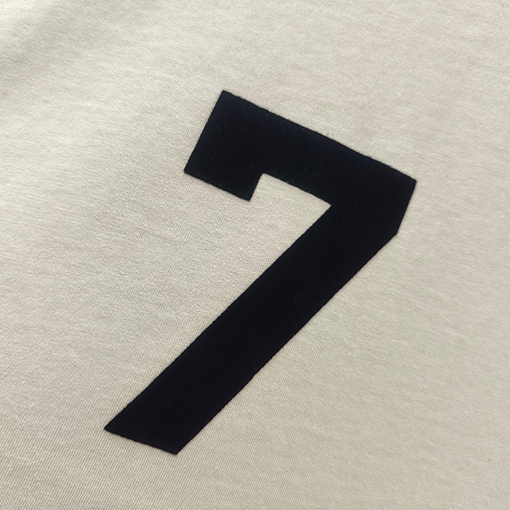 フィアオブゴッド  コットンプラッシュ7文字プリント半袖Tシャツ