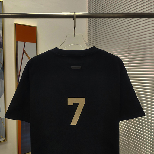 フィアオブゴッド  コットンプラッシュ7文字プリント半袖Tシャツ