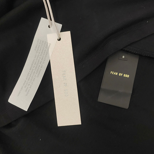 フィアオブゴッド  コットンプラッシュ7文字プリント半袖Tシャツ
