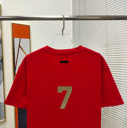 フィアオブゴッド  コットンプラッシュ7文字プリント半袖Tシャツ