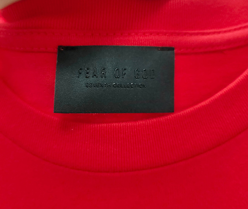 フィアオブゴッド  コットンプラッシュ7文字プリント半袖Tシャツ