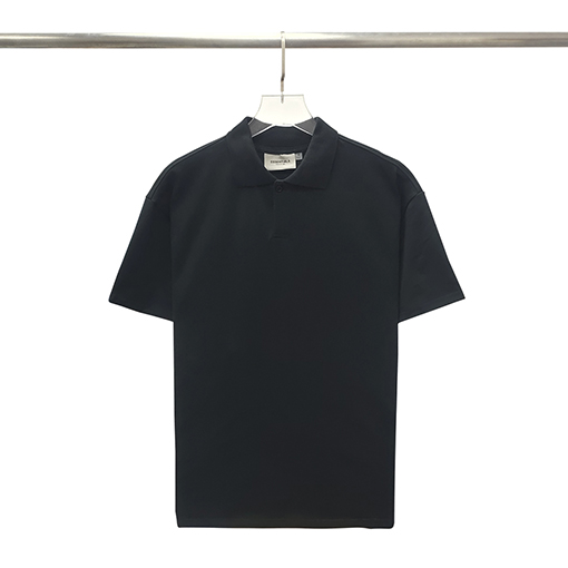 フィアオブゴッド バックシリカゲル文字ポロシャツ純綿半袖Tシャツ