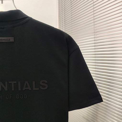 フィアオブゴッド バックシリカゲル文字ポロシャツ純綿半袖Tシャツ