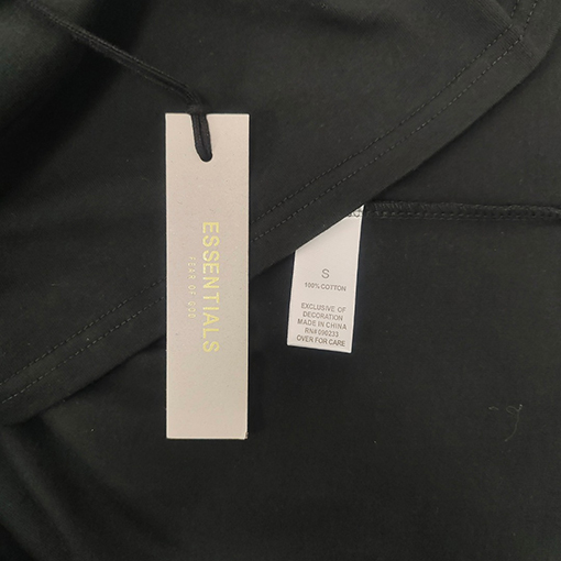 フィアオブゴッド バックシリカゲル文字ポロシャツ純綿半袖Tシャツ