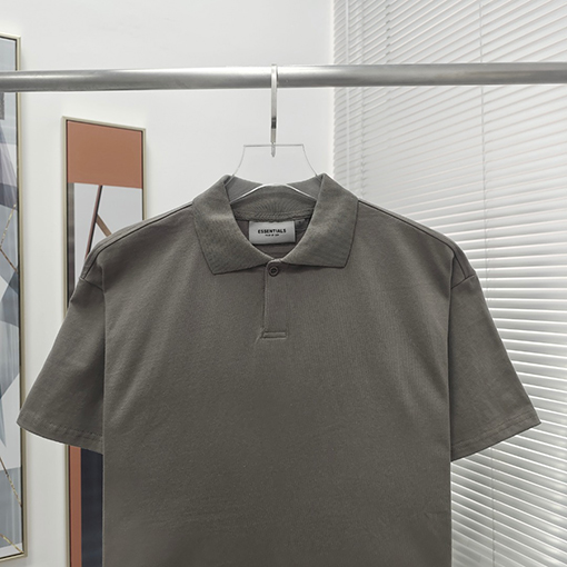 フィアオブゴッド バックシリカゲル文字ポロシャツ純綿半袖Tシャツ