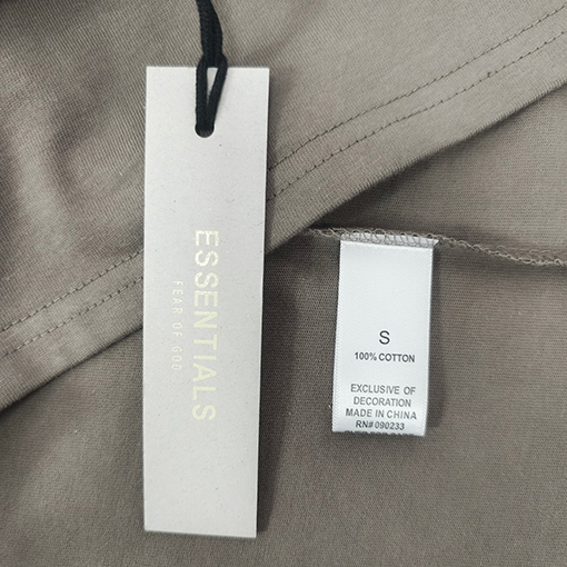 フィアオブゴッド バックシリカゲル文字ポロシャツ純綿半袖Tシャツ