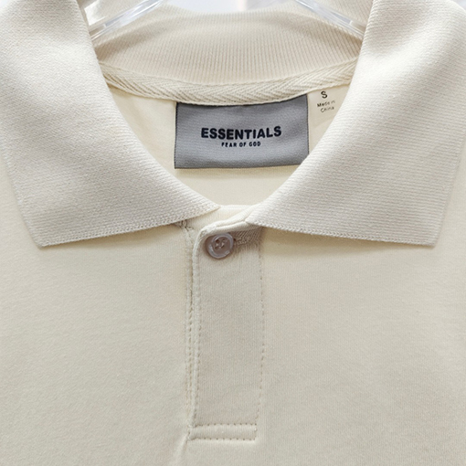 フィアオブゴッド バックシリカゲル文字ポロシャツ純綿半袖Tシャツ
