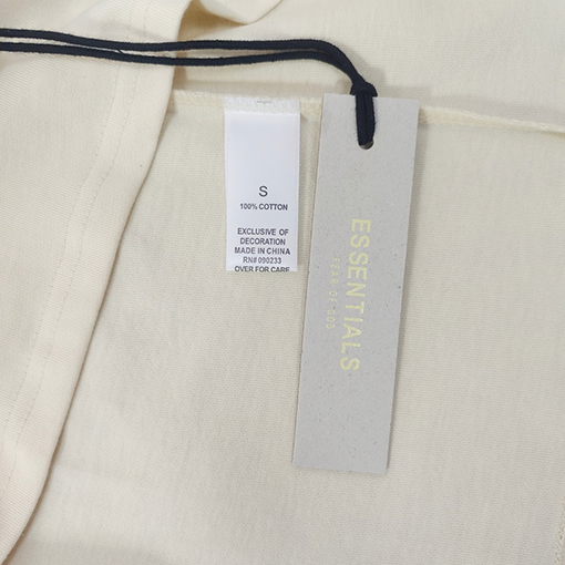 フィアオブゴッド バックシリカゲル文字ポロシャツ純綿半袖Tシャツ