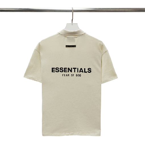 フィアオブゴッド バックシリカゲル文字ポロシャツ純綿半袖Tシャツ