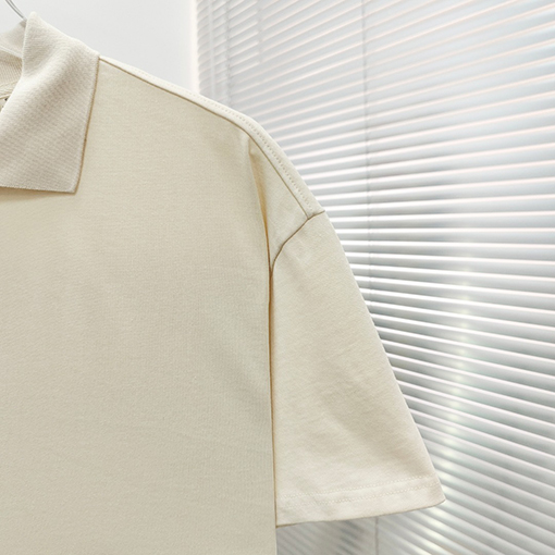 フィアオブゴッド バックシリカゲル文字ポロシャツ純綿半袖Tシャツ