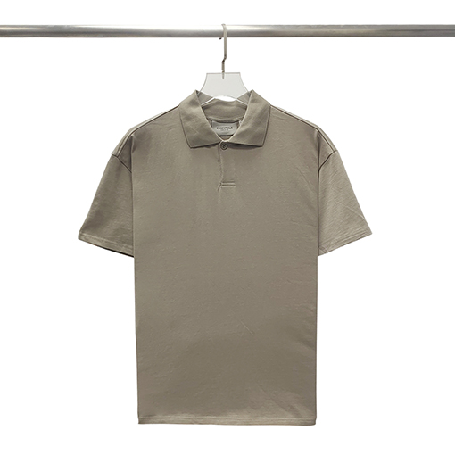 フィアオブゴッド バックシリカゲル文字ポロシャツ純綿半袖Tシャツ