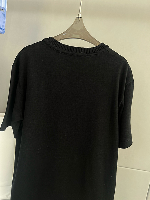 ルイヴィトンコピー クルーネックニット半袖Tシャツ