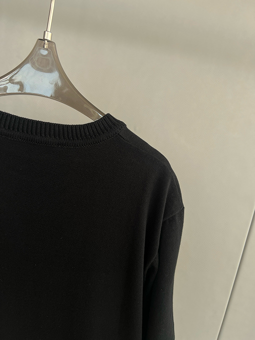 ルイヴィトンコピー クルーネックニット半袖Tシャツ