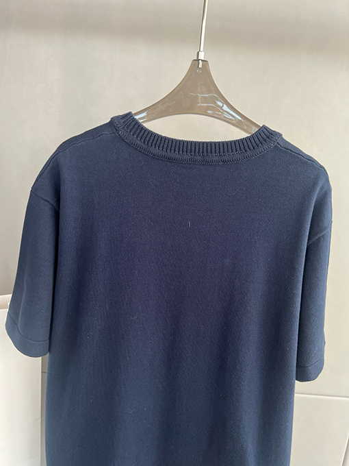 ルイヴィトンコピー   クルーネックニット半袖Tシャツ