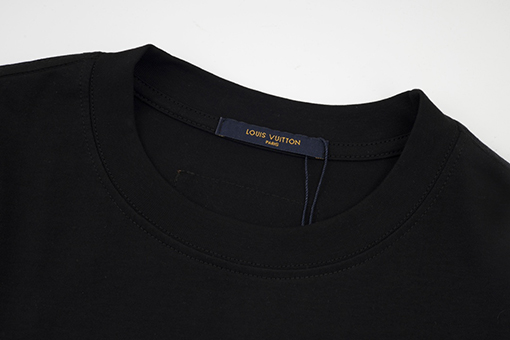 ルイヴィトン スエードフォーム文字プリント半袖Tシャツ
