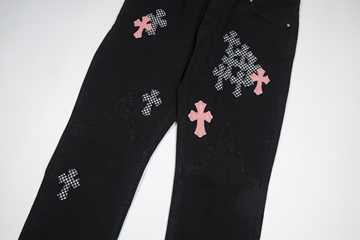 クロムハーツ    クロスレザージーンズ