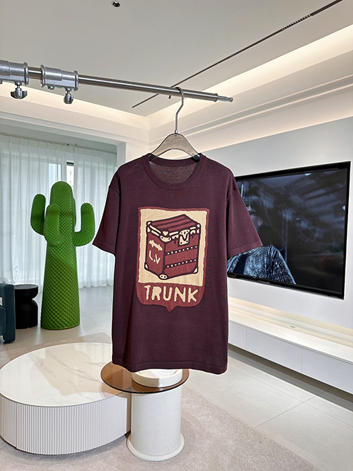 ルイヴィトン ジャカードニット半袖Tシャツ