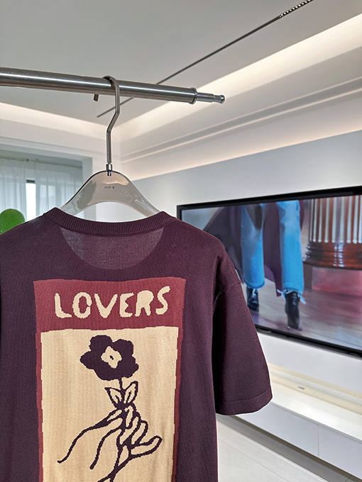 ルイヴィトン ジャカードニット半袖Tシャツ