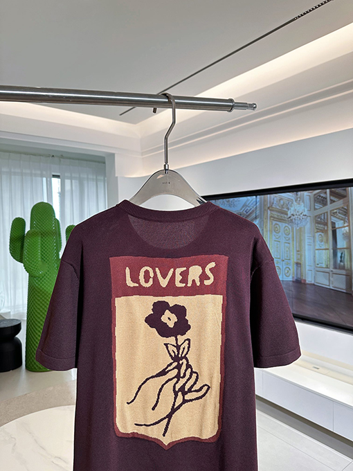 ルイヴィトン ジャカードニット半袖Tシャツ