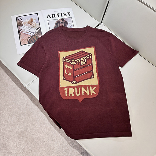 ルイヴィトン ジャカードニット半袖Tシャツ