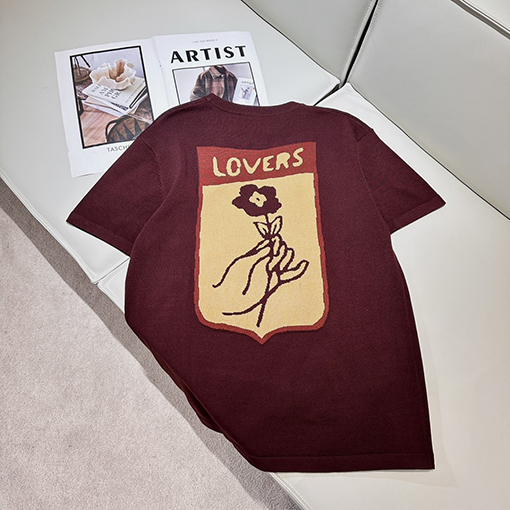 ルイヴィトン ジャカードニット半袖Tシャツ