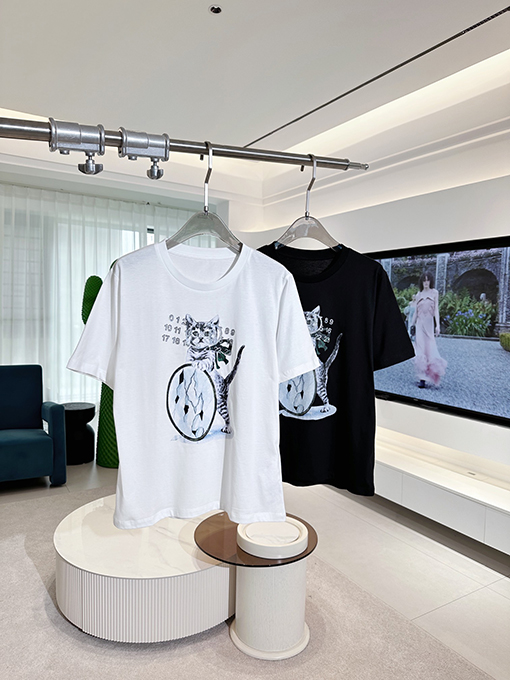 マルタンマルジェラ 新しい猫シリーズの半袖Tシャツ
