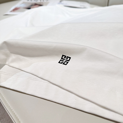 ジバンシイコピー 最新の鉄塔プリントラウンドネック半袖Tシャツ