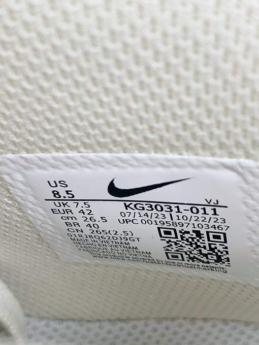 ナイキスーパーコピー  Nike Air Force 1 Mid 07ホワイトグレーブラック刺繍ゴールドフック