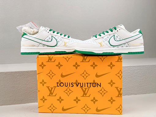 Louis Vuitton x Nike  ダンクシリーズローカットカジュアルスポーツスケートボードシューズ