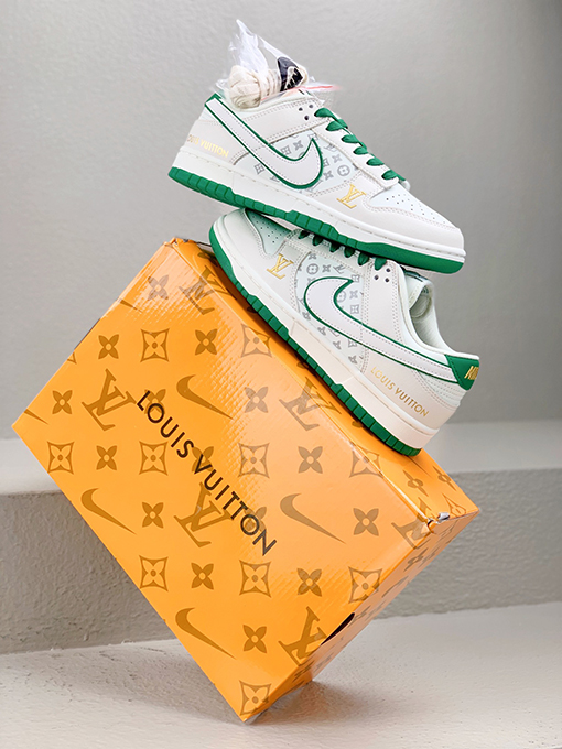 Louis Vuitton x Nike  ダンクシリーズローカットカジュアルスポーツスケートボードシューズ