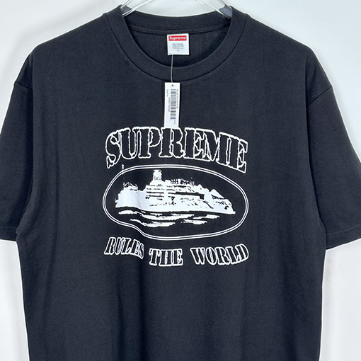 シュプリームスーパーコピー RULE THE WORLD TEEアルカトラズプリント半袖シャツ