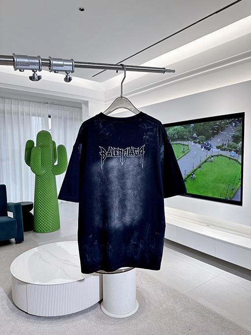 バレンシアガスーパーコピー  パリエッフェル塔半袖Tシャツ