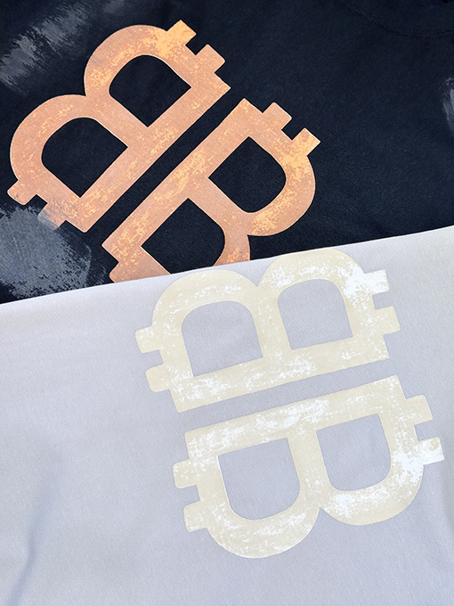 バレンシアガスーパーコピー 最新のビットコインプリント半袖Tシャツ