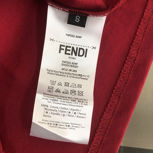 フェンディコピー   トッププリントクラフトパターンロゴカップルコットン半袖Tシャツ