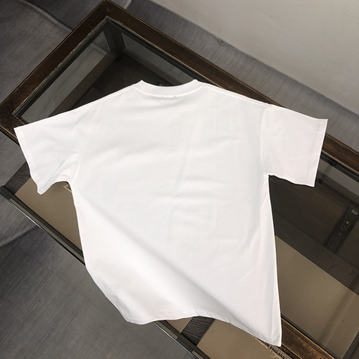 ディオールスーパーコピー 刺繍文字デザインクルーネック半袖Tシャツ