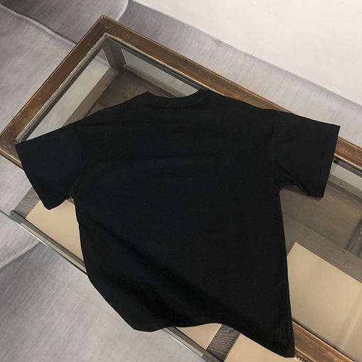 ディオールスーパーコピー   刺繍文字デザインクルーネック半袖Tシャツ